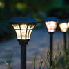 Солнечные уличные фонари, водонепроницаемые, 4 шт., садовые светильники, автоматическое освещение для патио, ландшафта, двора, газона, дорожки, тротуара