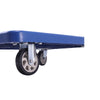 Foldable Platform Trolley Cart 330lbs/660lbs Capacity Dustproof Silent Platform Truck with Rubber Casters Flatbed Steel Platform Trolley