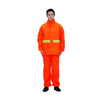 Оранжевый санитарный плащ Рабочая одежда Светоотражающая защитная одежда Одежда для обслуживания дорог Верхний и нижний разделенный костюм