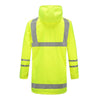 1 комплект, ветровка средней длины, светоотражающий плащ, водонепроницаемый светоотражающий костюм для дорожного движения, флуоресцентный желтый костюм