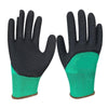 Перчатки для защиты труда Полуокруженные морщинистые перчатки Рабочие перчатки из латексной пены Противоскользящие и износостойкие (12 пар)
