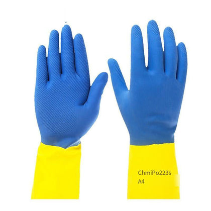 10 пар, 1 комплект перчаток, неопреновые резиновые перчатки, химически стойкие, с подкладкой, устойчивые к кислотам и щелочным жидким растворителям, перчатки
