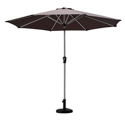 Зонт для рыбалки, уличный зонтик, зонтик для двора, кафе, терраса, стол, стул, зонтик, пляжный зонт, 2,7 м, круглый, коричневый
