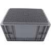 6 Pieces 300 * 200 * 150 Uncovered Grey Turnover Box Plastic Box Thickened Auto Parts Stackable Turnover Box Storage Box Parts Box