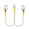 Двойные веревочки безопасности крюка соединяя веревочки деятельности лески 1.5м веревочки длинные работая