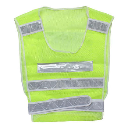 10 шт. желтый сетчатый жилет, предупреждающий жилет о безопасности дорожного движения, санитарная охрана окружающей среды, защитная одежда для строительных работ 