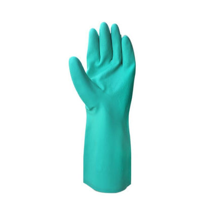 10 парИзносостойких кислотостойких и маслостойких промышленных перчаток из нитриловой резины, чистящих и защитных перчаток, зеленого цвета
