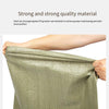 Woven Bag Snake Skin Sack Moving Packing Bag Strong Quality Compact Wire High Density Gray Green Standard 50 * 80 CM 100 Pieces