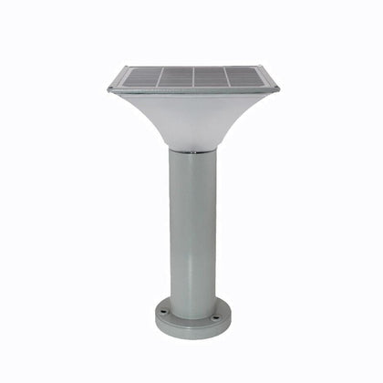 Solar Lawn Lamp Light Control Intelligent Induction Led 7w White Light Square Height 34cm