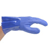 Маслостойкие перчатки Утолщенные износостойкие кислото- и щелочестойкие защитные перчатки из ПВХ для обслуживания промышленного оборудования 5 пар / упаковка