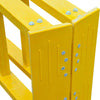 Полностью изолированные лестницы из стекловолокна для силовых/садовых работ Многоцелевая складная лестница для домашнего использования Повседневная, электрическая, строительная Желтый 330 фунтов