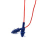 Полые силиконовые затычки для ушей в форме рождественской елки с веревкой, не натирающие, простые в использовании, подходят для ушного канала, удобные, синие, 10 пар