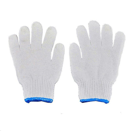 10 размеров, 200 пар белых перчаток, перчатки для охраны труда, марлевые перчатки, промышленные защитные перчатки с нитью