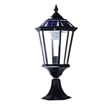 Солнечная колонная лампа, настенный светильник для виллы, двора, уличная водонепроницаемая лампа для двора, 25 см