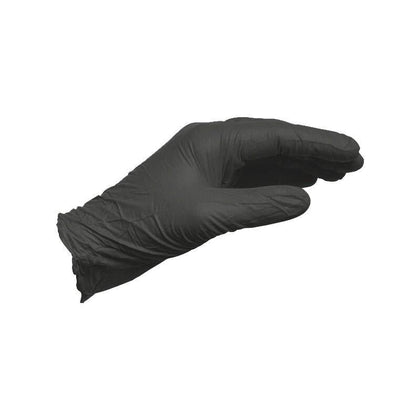 100 шт./упак. Перчатки размера S Черные нитриловые одноразовые защитные перчатки