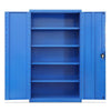 Шкаф для тяжелых инструментов C4000 Шкаф для отделки Мастерская Шкаф для хранения аппаратных средств Двухдверный железный шкаф с замком Глубокий морской синий