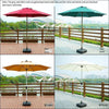 Dark Green Center Pillar Aluminum Umbrella Sunshade Pillar Umbrella Outdoor Table Chair Leisure Umbrella Commercial Sunshade Beach Fishing Umbrella