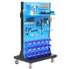Double-sided Fixed Material Finishing Rack Rack Tool Rack Hardware Tool Exhibition Rack Fixed Wheel Double-sided Display Rack Mass Customization