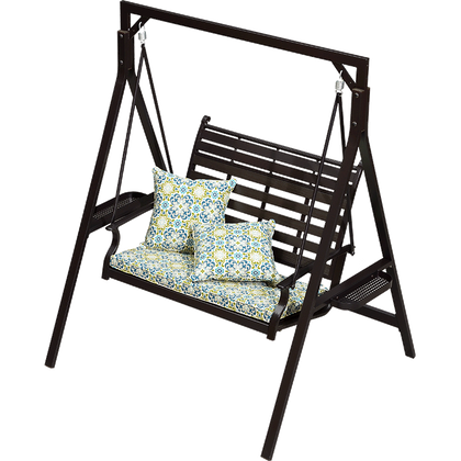 Household Aluminum Alloy Swing Chair Outdoor Garden Double Rocking Chair Outdoor Balcony Courtyard Swing