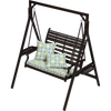Бытовое кресло-качалка из алюминиевого сплава, уличное садовое двойное кресло-качалка, уличные качели для балкона и двора