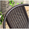 Outdoor Balcony Table And Chair Imitation Rattan Chair Five Piece Suit Combination Iron Coffee Furniture Outdoor Balcony Leisure Table And Chair