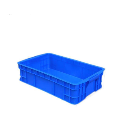 6 шт. синяя утолщенная пластиковая коробка для оборота, прямоугольная коробка для отделки, коробка для хранения логистики, коробка для материалов, коробка для деталей полки (515*310*130)