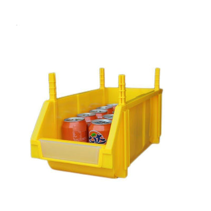 Желтая утолщенная коробка для деталей, комбинированная коробка для винтов, ящик для хранения инструментов, пластиковая коробка, полка X3 (1 коробка из 10 штук), 350*200*150 мм