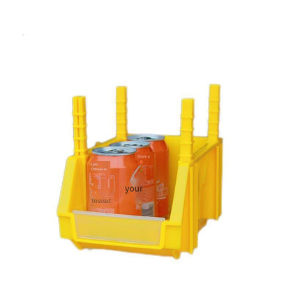 Желтая коробка для деталей Утолщенная коробка для деталей Комбинированная коробка для винтов Ящик для хранения инструментов Пластиковая коробка Полка X4 (1 коробка из 20 штук) 250*150*120 мм