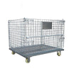 Storage Cage Steel Shelf Folding Logistics Turnover Basket Belt Wheel Iron Frame Butterfly Cage Storage Cage Car 1200 * 1000 * 890mm Wire Diameter 5.8mm With Caster