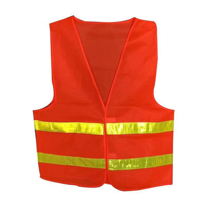 15 шт. светоотражающий жилет с плечевым ремнем жилет оранжевый светоотражающий жилет высокой видимости безопасный рабочий жилет