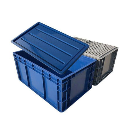 Пластиковый большой оборотный ящик с крышкой, прямоугольный пластиковый ящик, логистический ящик, ящик для хранения фильтрующих инструментов, пластиковый ящик-черепаха