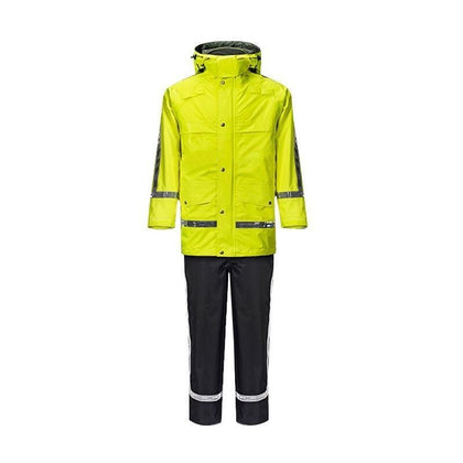 Набор, новый многофункциональный предупреждающий плащ, новая предупреждающая одежда, светоотражающий плащ с разрезом, флуоресцентный желтый M
