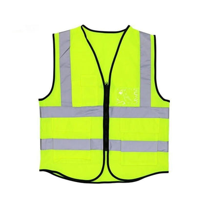 10 шт. светоотражающий жилет, защитный костюм, безопасность дорожного движения, езда, санитарный работник, строительное пальто, светоотражающее пальто