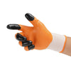 12 пар латексных оранжевых защитных перчаток свободного размера с нитриловым покрытием, строительные защитные перчатки