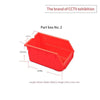 Коробка из 6 деталей № 2, красная, 220*140*125, комбинированная коробка для винтов, ящик для хранения инструментов