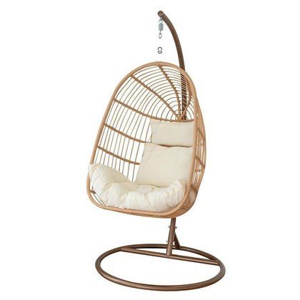 Крытый подвесной стул из ротанга с корзиной, балкон, одно кресло-качалка, кресло-качалка, птичье гнездо, гамак для взрослых, кресло-качалка