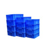 Turnover Box Storage Box Material Box Storage Box 575 * 370 * 286mm White And Blue