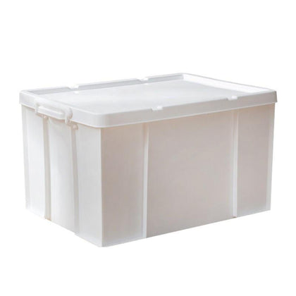 Новый угловой ящик для хранения с белой отделкой Ящик для хранения из утолщенного пластика Multi Pai Очень большой прямоугольный промышленный ветровой молочно-белый средний (1 шт.) 