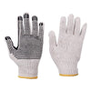 12 пар/дюжина перчаток для защиты труда, перчатки из хлопчатобумажной нити, работа на объекте, техническое обслуживание оборудования, противоскользящие перчатки для погружения