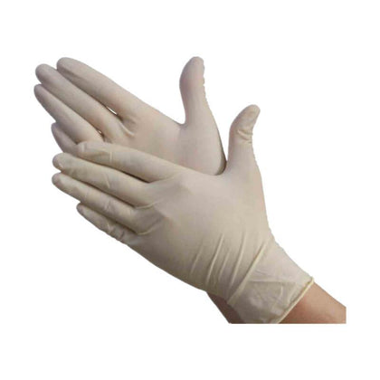 50 пар/коробка одноразовых белых перчаток для защиты рук, тип A, инспекционные перчатки с тремя тенями