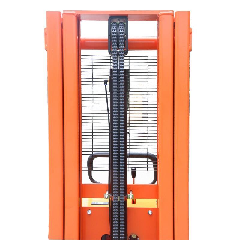 Semi Electric Stacker Forklift Hydraulic Lifting Load 1 Ton Increased By 2.5 Meters