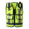 Светоотражающий жилет, многофункциональный, с несколькими карманами, светоотражающий жилет для патрульной службы, светоотражающий жилет с надписями, защитная одежда