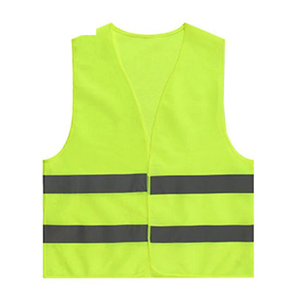 Светоотражающий жилет и карманы, 10 шт./пакет, меньше защитных костюмов, флуоресцентная зеленая одежда