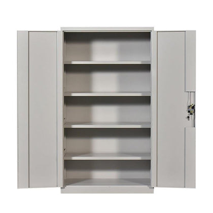 4 Layer Plate Meshless 1000 * 500 * 1800MM Heavy Duty Tool Cabinet Gray Storage Cabinet Hardware Tool Storage Cabinet