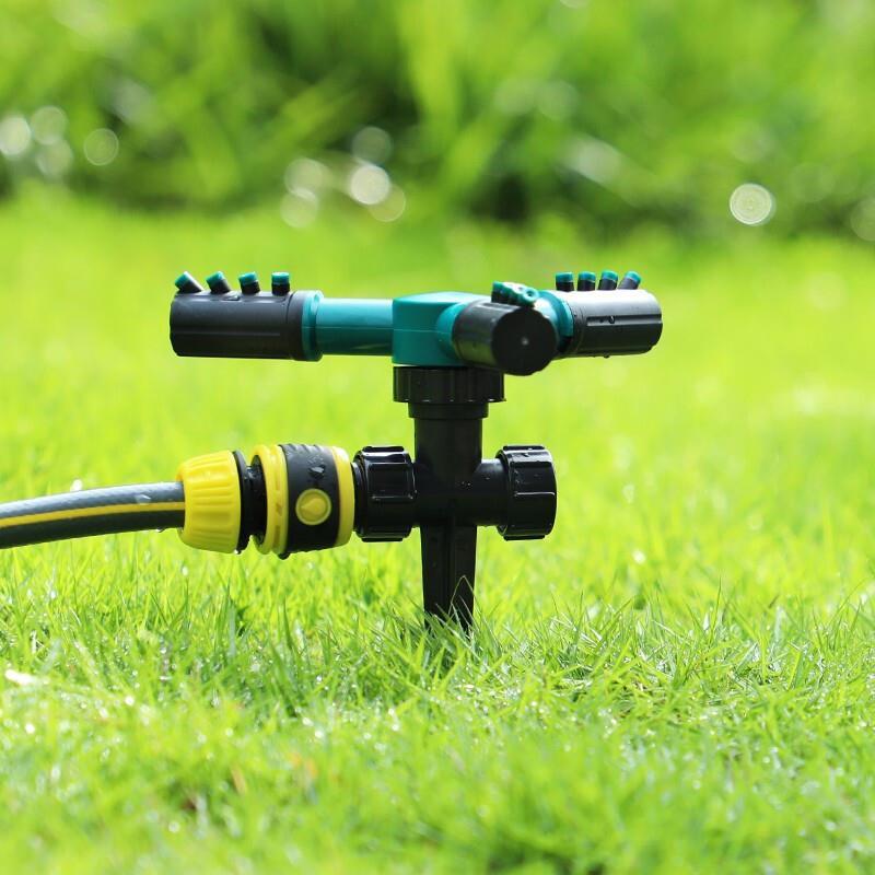 Rotary Sprinkler Automatic Sprinkler 360 Degree Rotary Garden Agricultural Irrigation Watering Sprinkler Greening Agricultural Lawn Cooling Sprinkler