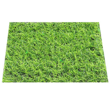 6 Pieces Simulation Lawn Mat False Grass Green Artificial Lawn Plastic False Grass Outdoor False Turf Decorative Carpet 1.5 Upgrade Encryption Army Green