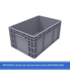 Серая оборотная коробка серии ЕС, прямоугольная утолщенная пластиковая логистическая коробка, коробка для автозапчастей, коробка для аквакультуры, рыбы, черепахи, коробка для хранения, сортировочная коробка