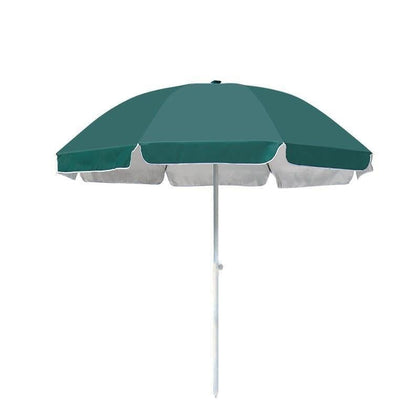 Зонт от солнца для улицы, большой зонт 2,4 м, каркас из стекловолокна, серебряное клеевое покрытие, солнцезащитный крем, двухслойный зонтик для двора с сумкой для хранения