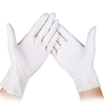 5,2 г/шт. 1000 шт./кор. Белые перчатки размера M Прочные многофункциональные многоразовые нитриловые перчатки