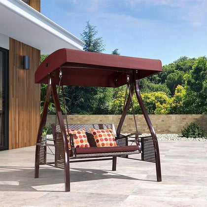 Courtyard Swing Outdoor Iron Rocking Chair Garden Balcony Hanging Chair Adult Leisure Hammock Outdoor Swing Chair